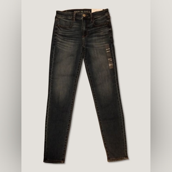 Medium Blue Wash High Waisted Jeggings - Picture 1 of 6